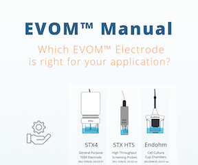 EVOM Electrode Comparison Chart 