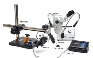 sample injection setup with Kite and UMP3