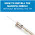How To Install The NanoFil Syringe Needles